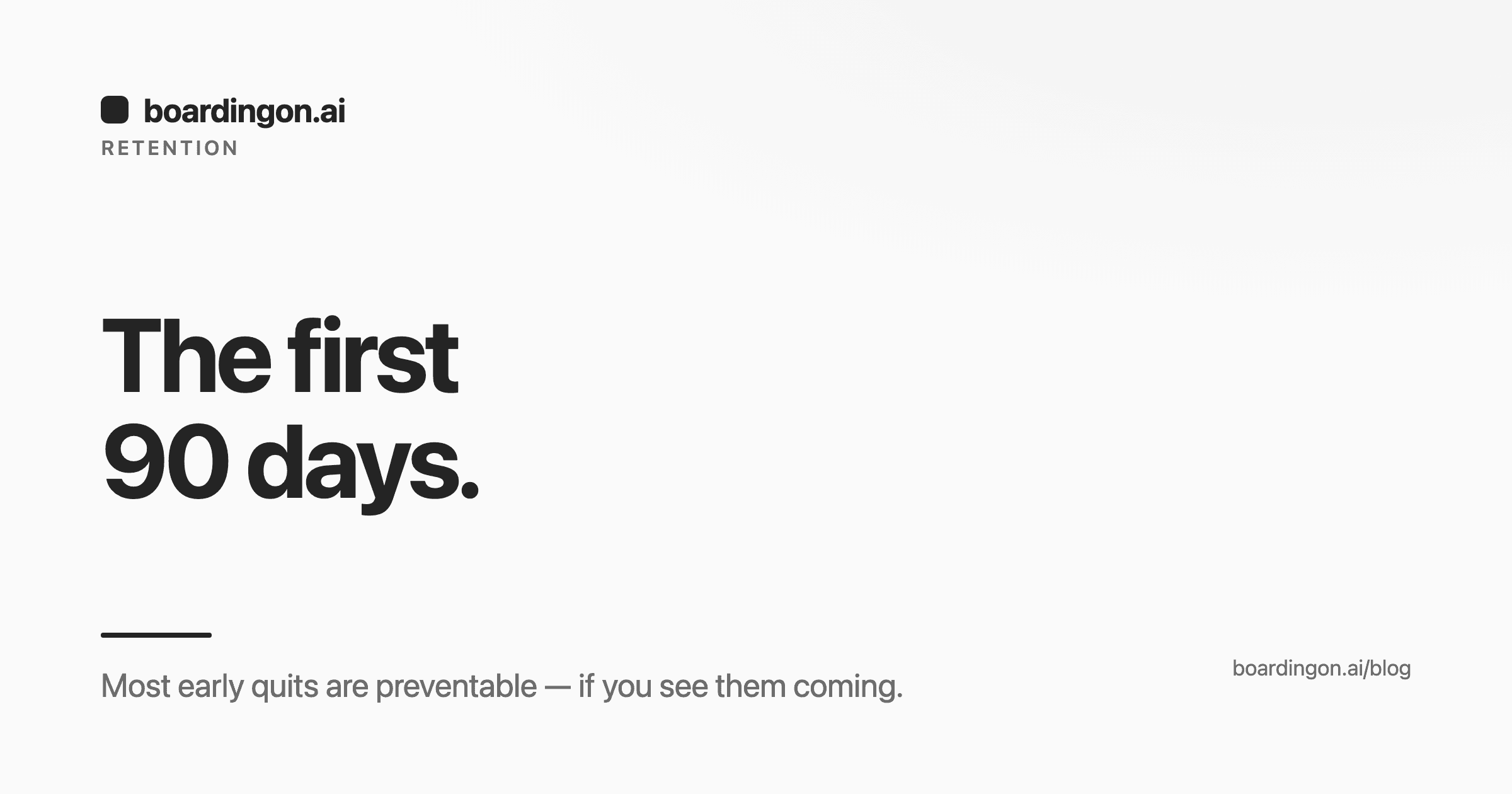 Cover Image for Your new hire just quit in their first 90 days — here’s what went wrong
